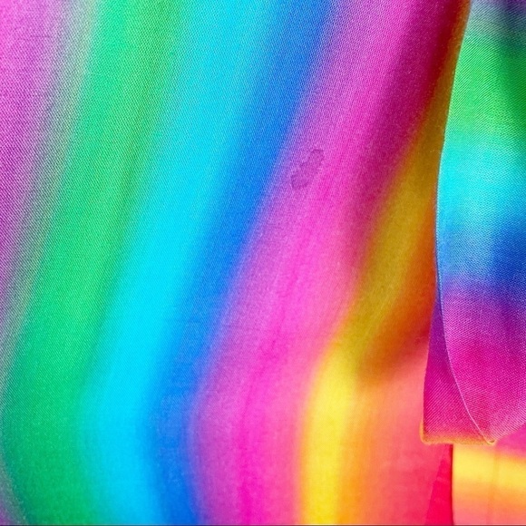 All Things Mochi Leilani Striped Short Sleeve Button Front Midi Dress Casual - Picture 6 of 11